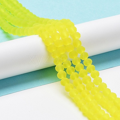 Transparent Glass Beads Strands EGLA-A034-T6mm-MD29-1