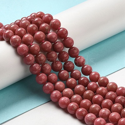 Natural Thulite Beads Strands G-Z044-A02-03-1