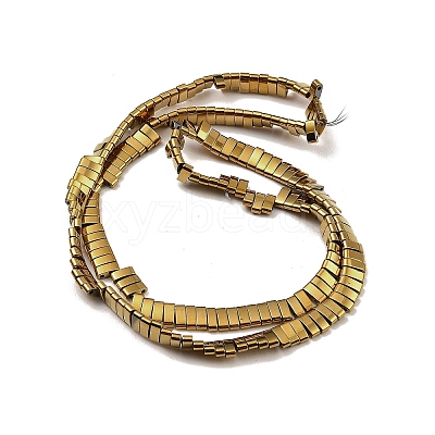 Electroplated Non-magnetic Synthetic Hematite Beads Strands G-G089-A02-04-1