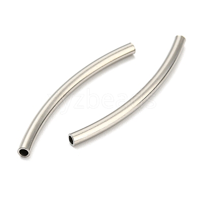 Non-Tarnish 304 Stainless Steel Tube Beads STAS-B047-27J-P-1
