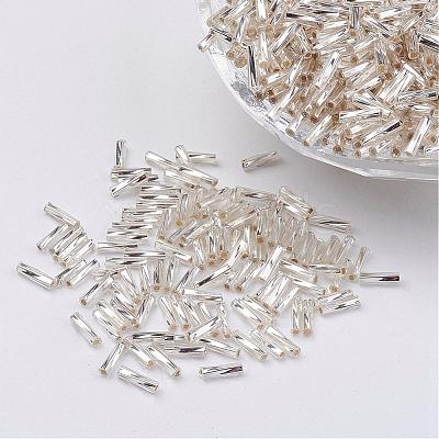 Glass Twisted Bugle Beads SEED-E002-5mm-821#-1