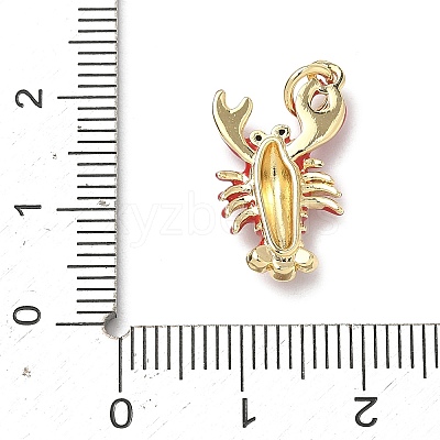 Brass Micro Pave Cubic Zirconia Pendants KK-H255-01B-G03-1