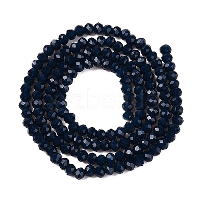 Opaque Solid Color Imitation Jade Glass Beads Strands EGLA-A044-P2mm-D16-1