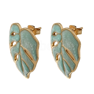 Brass Stud Earrings for Women KK-CBA9D38-05G-02-1