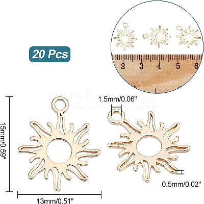20Pcs Brass Charms FIND-FH0004-01-1