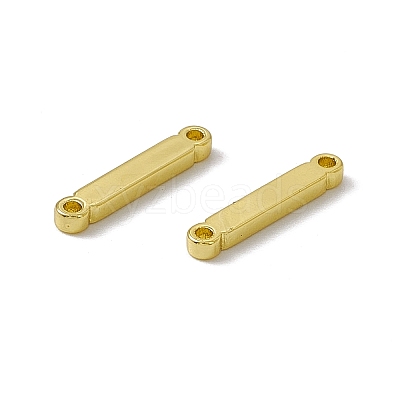 Rack Plating Brass Letter Connector Charms KK-C007-38G-I-1