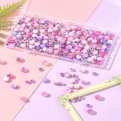 244Pcs Imitation Acrylic Beads Kits OACR-FS0004-07B-1