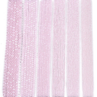 Electroplate Glass Beads Strands EGLA-A044-J2mm-A02-1