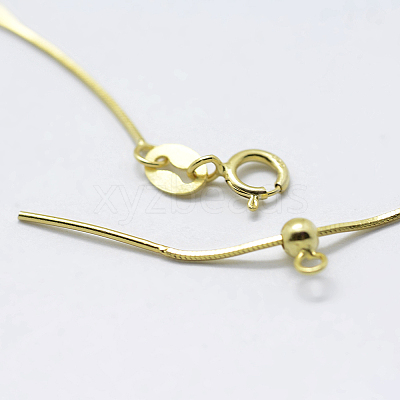 925 Sterling Silver Chain Necklaces STER-F039-15G-1