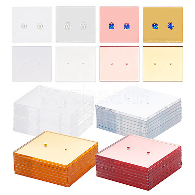 4 Colors Acrylic Single Earring Display Card ODIS-AR0001-05B-1