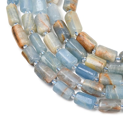 Natural Blue Calcite Beads Strands G-F836-B01-01-1