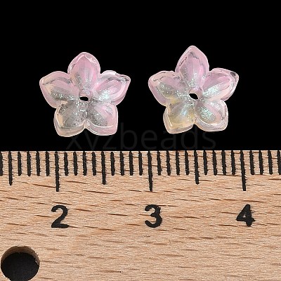 Dyed & Heated Glass Bead Caps GLAA-Z019-02J-1