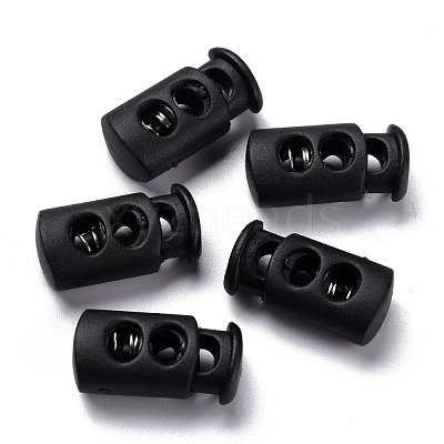 Plastic Spring Cord Lock Stopper Cylinder FIND-I013-A12-1