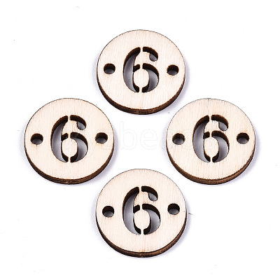 Unfinished Natural Poplar Wood Links Connectors WOOD-S045-138A-6-1