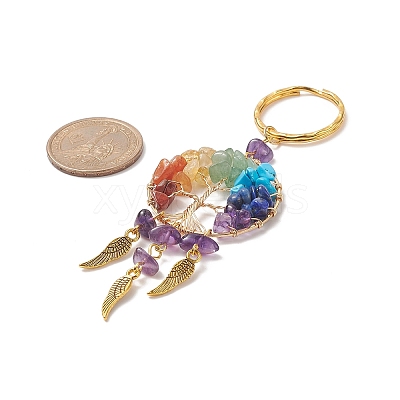 Natural Amethyst Keychain LS-X1-KEYC-JKC00435-02-1