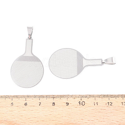 201 Stainless Steel Pendants STAS-T066-81P-1