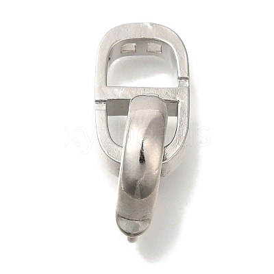 Brass Fold Over Clasps KK-K389-108P-1