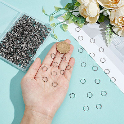 600Pcs 304 Stainless Steel Split Rings STAS-ME0002-55-1