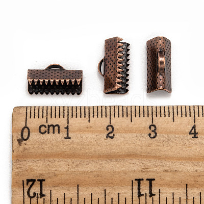 Mixed Iron Ribbon Crimp Ends E005Y-M-1