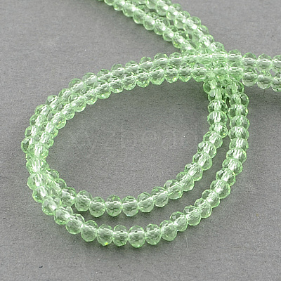Transparent Glass Beads Strands X-GLAA-R135-2mm-09-1