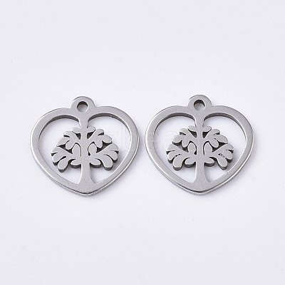 Non-Tarnish 201 Stainless Steel Charms X-STAS-T050-021P-1