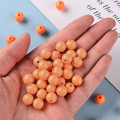 Opaque Acrylic Beads X-MACR-S370-C10mm-A11-1