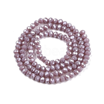 Electroplate Glass Beads Strands EGLA-A044-P3mm-A13-1