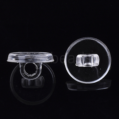 Transparent AS Plastic Charm Base Settings X-FIND-T064-011-1