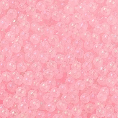 Luminous Transparent Glass Seed Round Beads GLAA-F124-D06-B-1