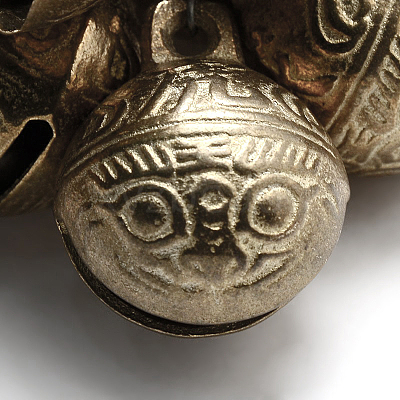 Brass Bell Pendants X-KKB-A003-11mm-1