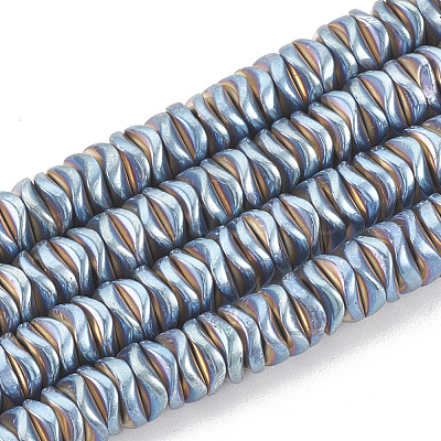 Electroplate Non-magnetic Synthetic Hematite Beads Strands G-N0322-01-1