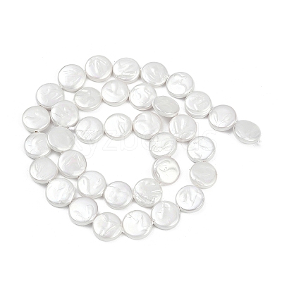 Electroplate Porcelain Imitation Pearl Beads Strands BSHE-Z009-02B-1