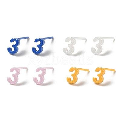 Hypoallergenic Bioceramics Zirconia Ceramic Stud Earrings EJEW-C065-03D-1