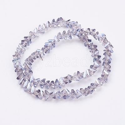 Electroplate Glass Beads Strands EGLA-J145-6mm-PL03-1