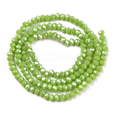 Electroplate Glass Beads Strands EGLA-A044-P6mm-A30-1