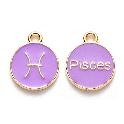 Alloy Enamel Pendants ENAM-S124-01A-01H-1