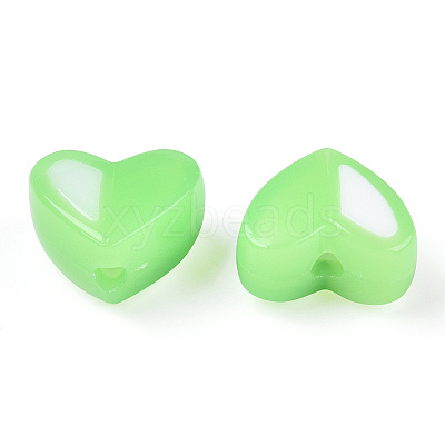 Two Tone Opaque Acrylic Beads SACR-I005-05D-06-1