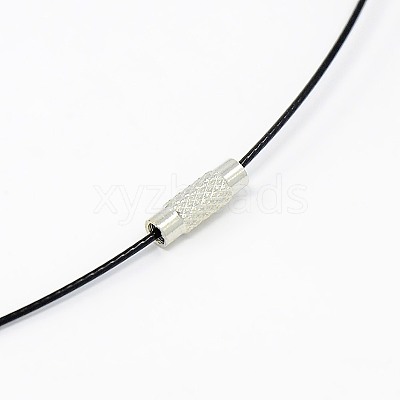 201 Stainless Steel Wire Necklace Cord X-TWIR-SW001-1-1