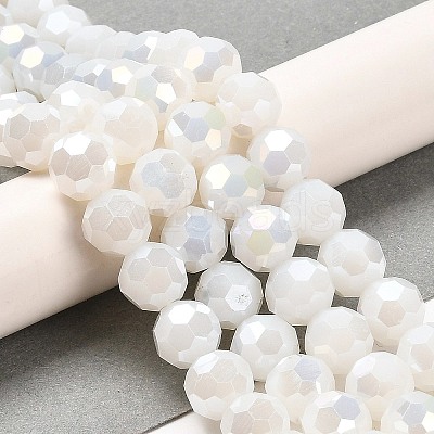 Imitation Jade Glass Beads Stands EGLA-A035-J10mm-B05-1
