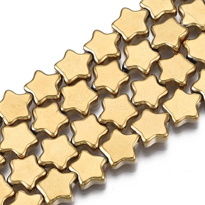 Electroplate Opaque Glass Beads Strand EGLA-S188-17-D01-1