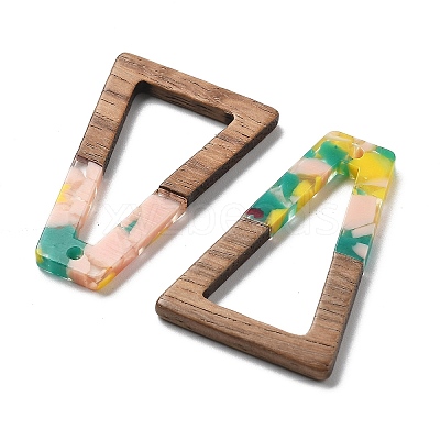 Resin and Walnut Pendants FIND-R051-03C-1