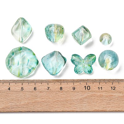 Two Tone Transparent Acrylic Beads OACR-Z041-15-1
