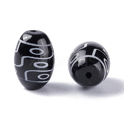 Tibetan Style dZi Beads TDZI-Z001-04-1