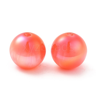 Iridescent Opaque Resin Beads RESI-Z015-01A-02-1