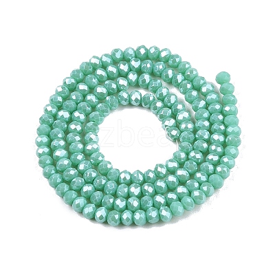 Electroplate Glass Beads Strands EGLA-A044-P2mm-A14-1