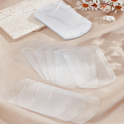20Pcs PVC Plastic Frosted Pillow Boxes CON-LP0001-05-1