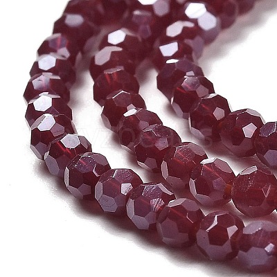 Electroplate Opaque Glass Beads Strands LS-EGLA-A035-P3mm-A02-1