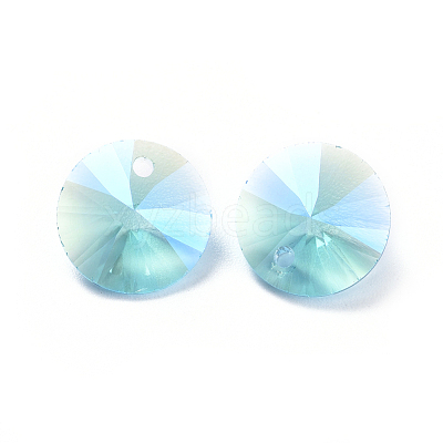 Glass Rhinestone Charms X-RGLA-L017-A-M-1