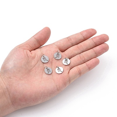 Non-Tarnish 304 Stainless Steel Charms STAS-Q201-T445-8S-1