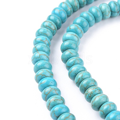 Synthetic Turquoise Beads Strands TURQ-G109-8x5mm-06-1